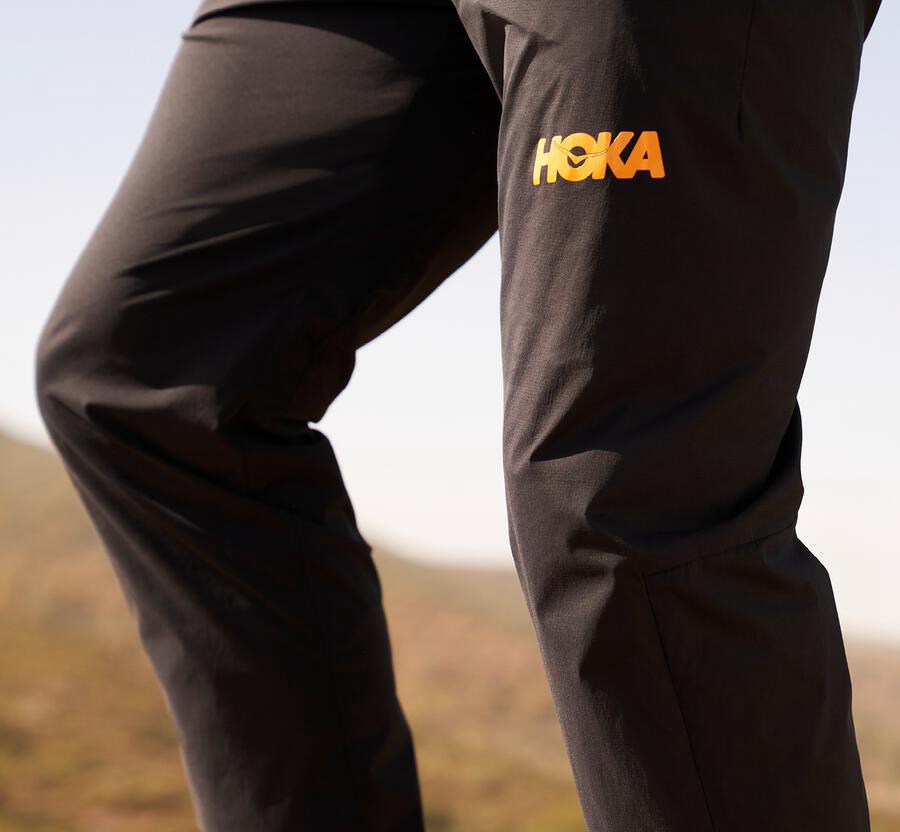 Hoka One One Pants Mens Black - Wind - 60134FLWQ